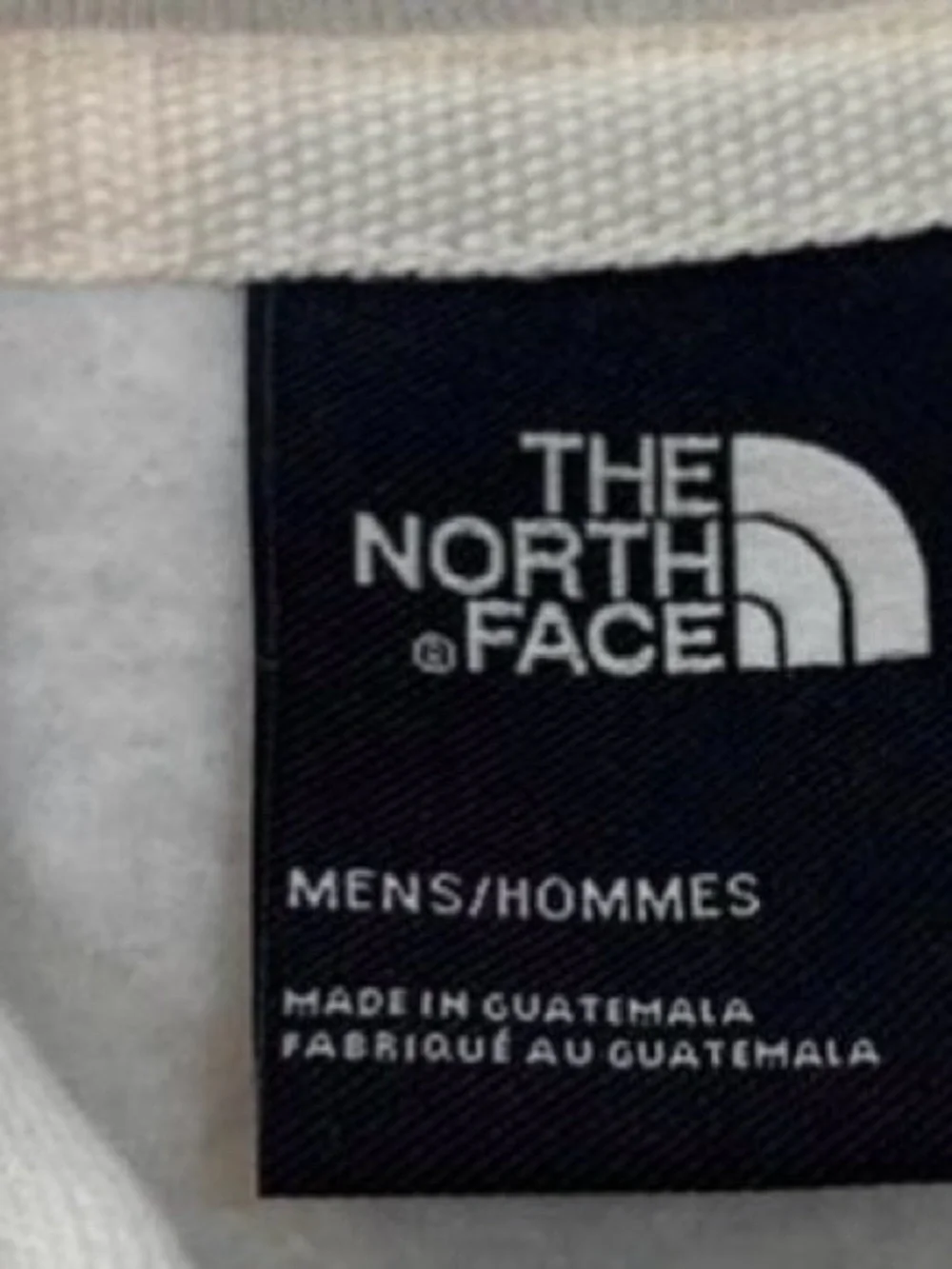 The North Face Off-White Hooded Pullover Sweatshirt. Size L.